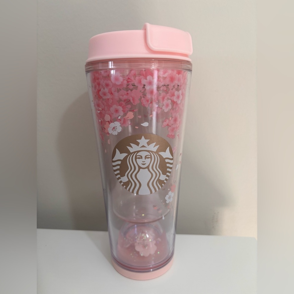 Starbucks 2018 Korea Sakura Cherry Blossom Tumbler - Waterball Travel Cup - Rare